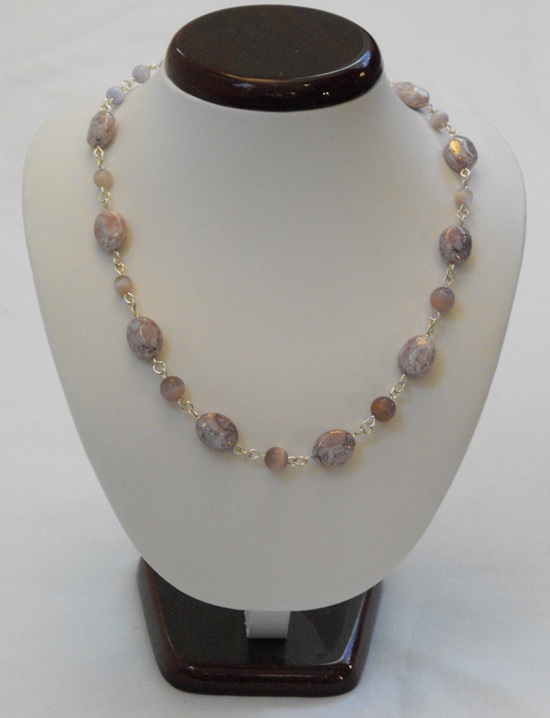 Lilac Marbled Necklace Lilac Marbled Necklace